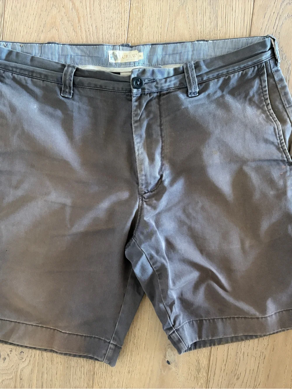J. Crew Men's Grey Flat Front Shorts